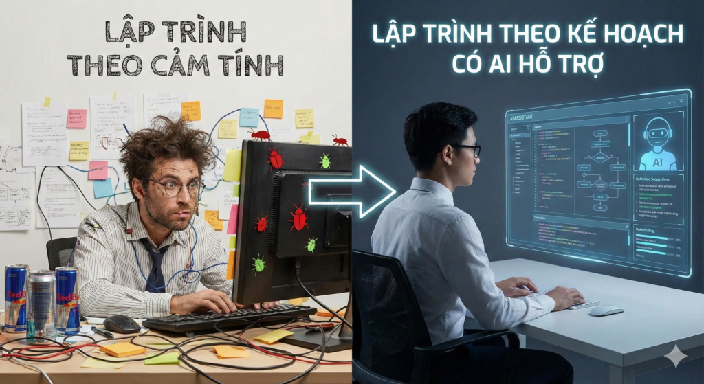 Từ lập trình theo cảm tính → lập trình theo kế hoạch có AI hỗ trợ